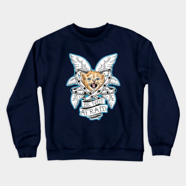 Tater Tot Cat Pogo Crewneck Sweatshirt by shieldjohan
